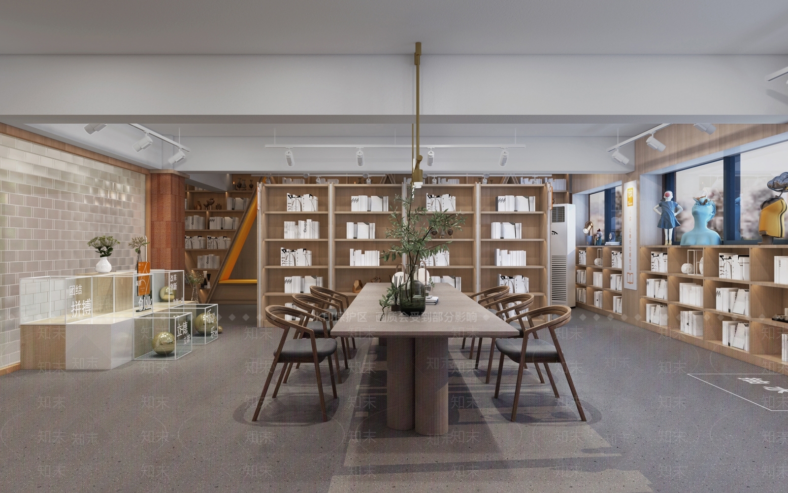 现代书店3D模型下载【ID:1104579442】