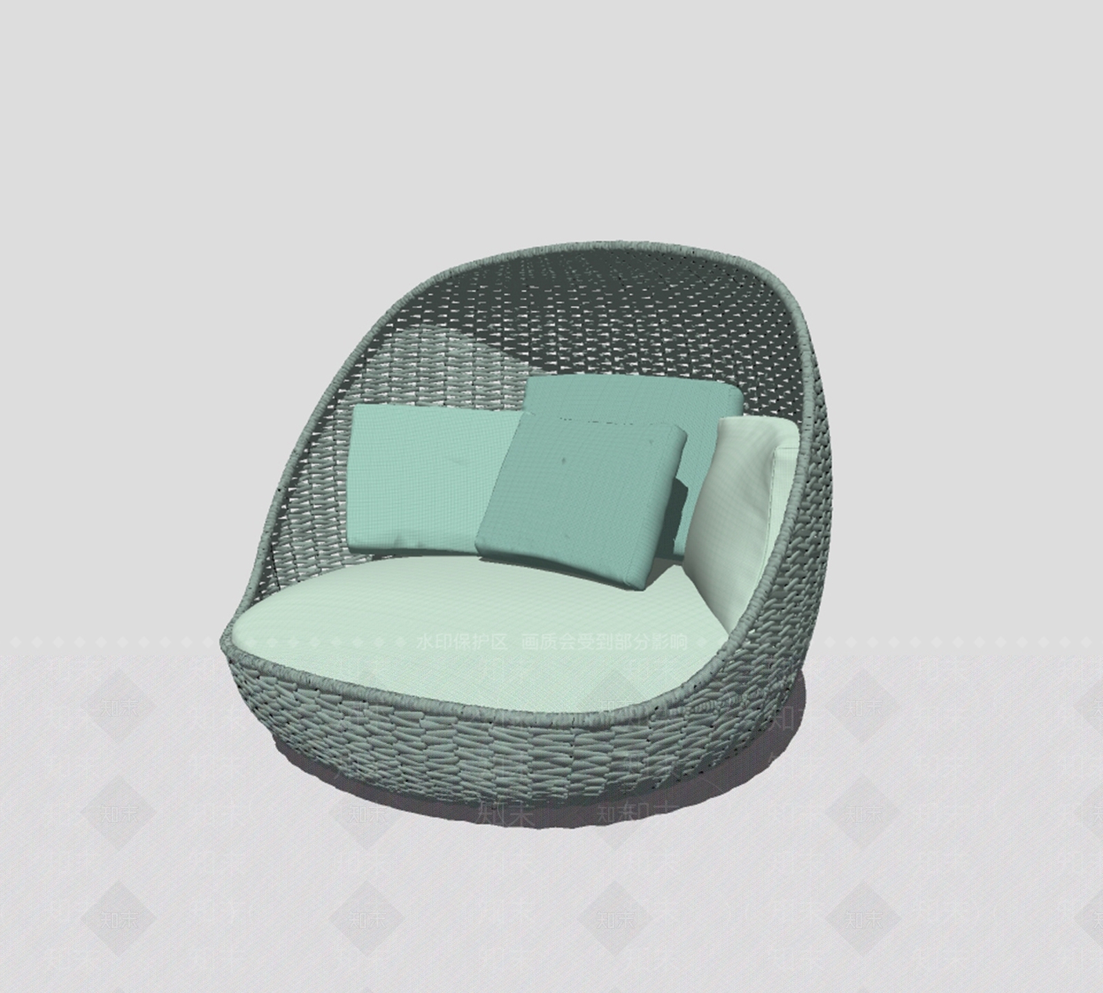现代休闲椅SU模型下载【ID:1104589486】
