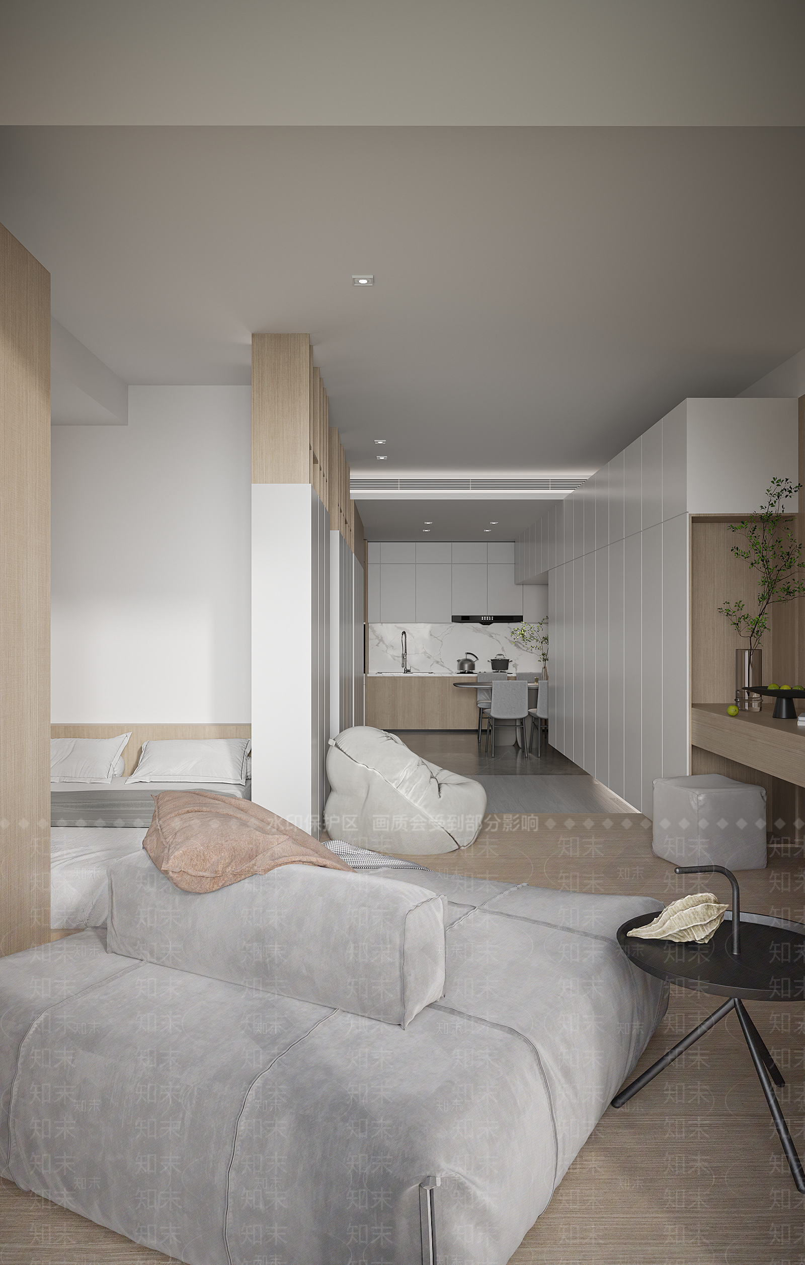 现代单身公寓3D模型下载【ID:1104591836】
