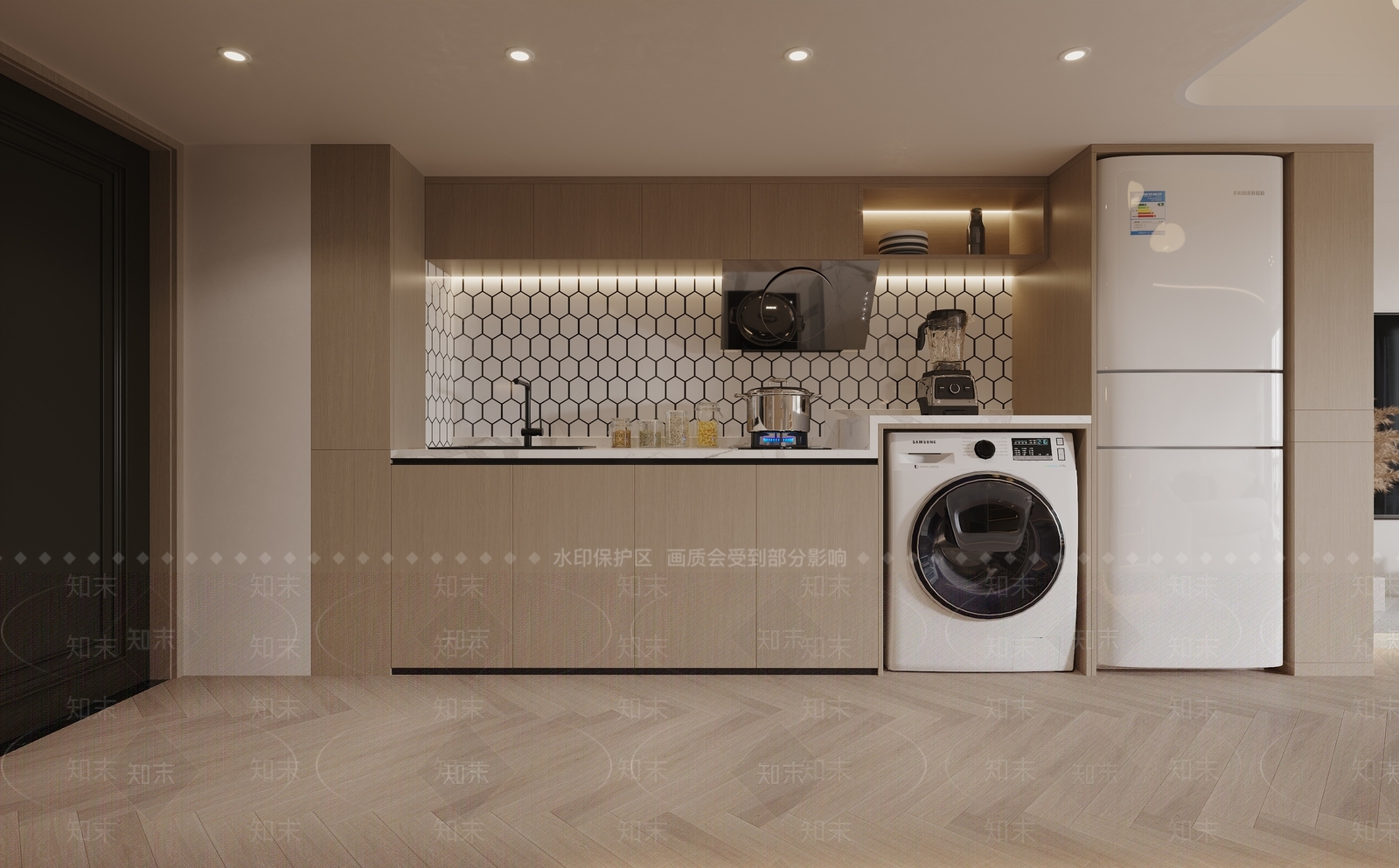 侘寂单身公寓3D模型下载【ID:1104606457】
