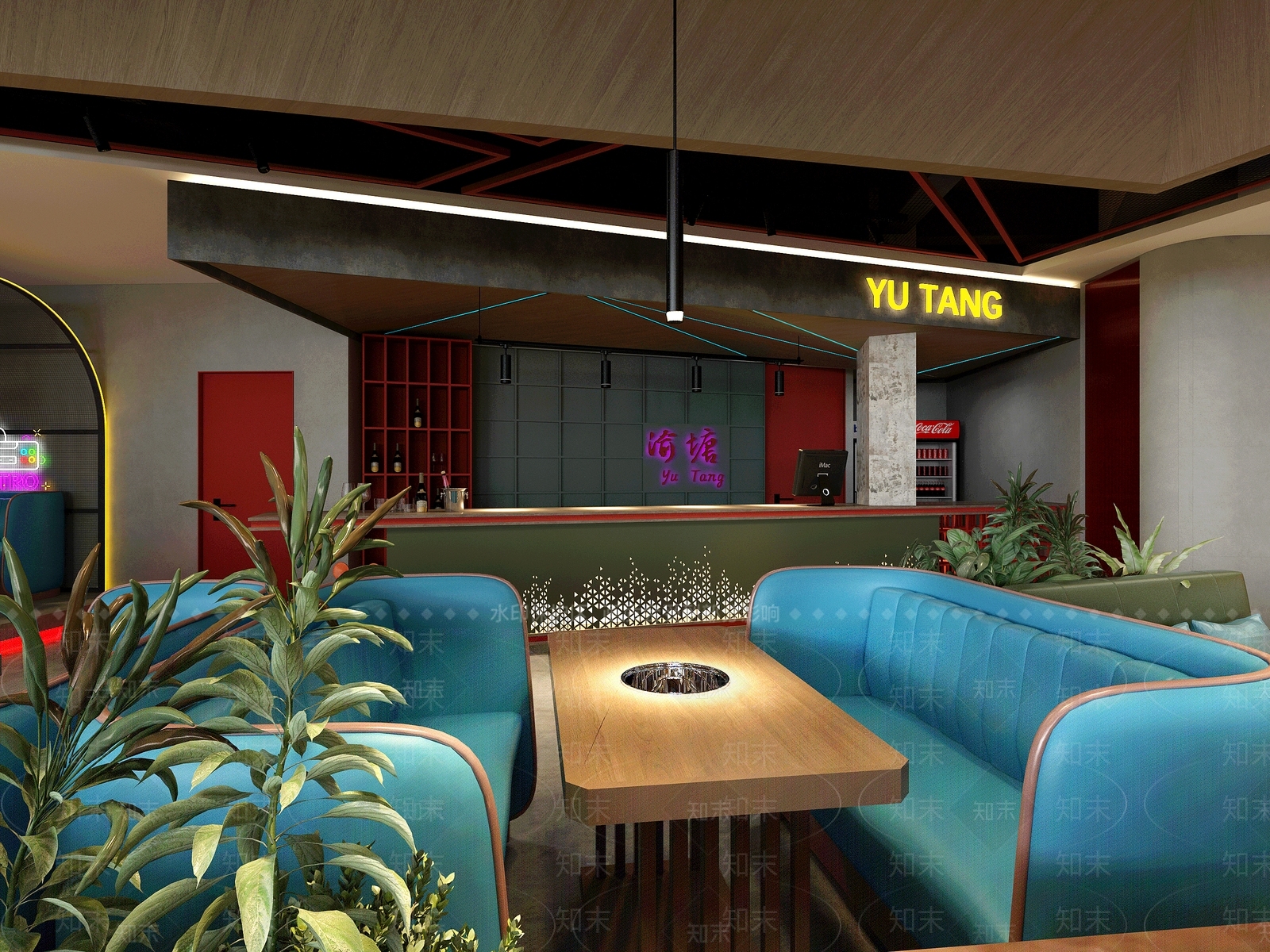 现代火锅店3D模型下载【ID:1104612154】