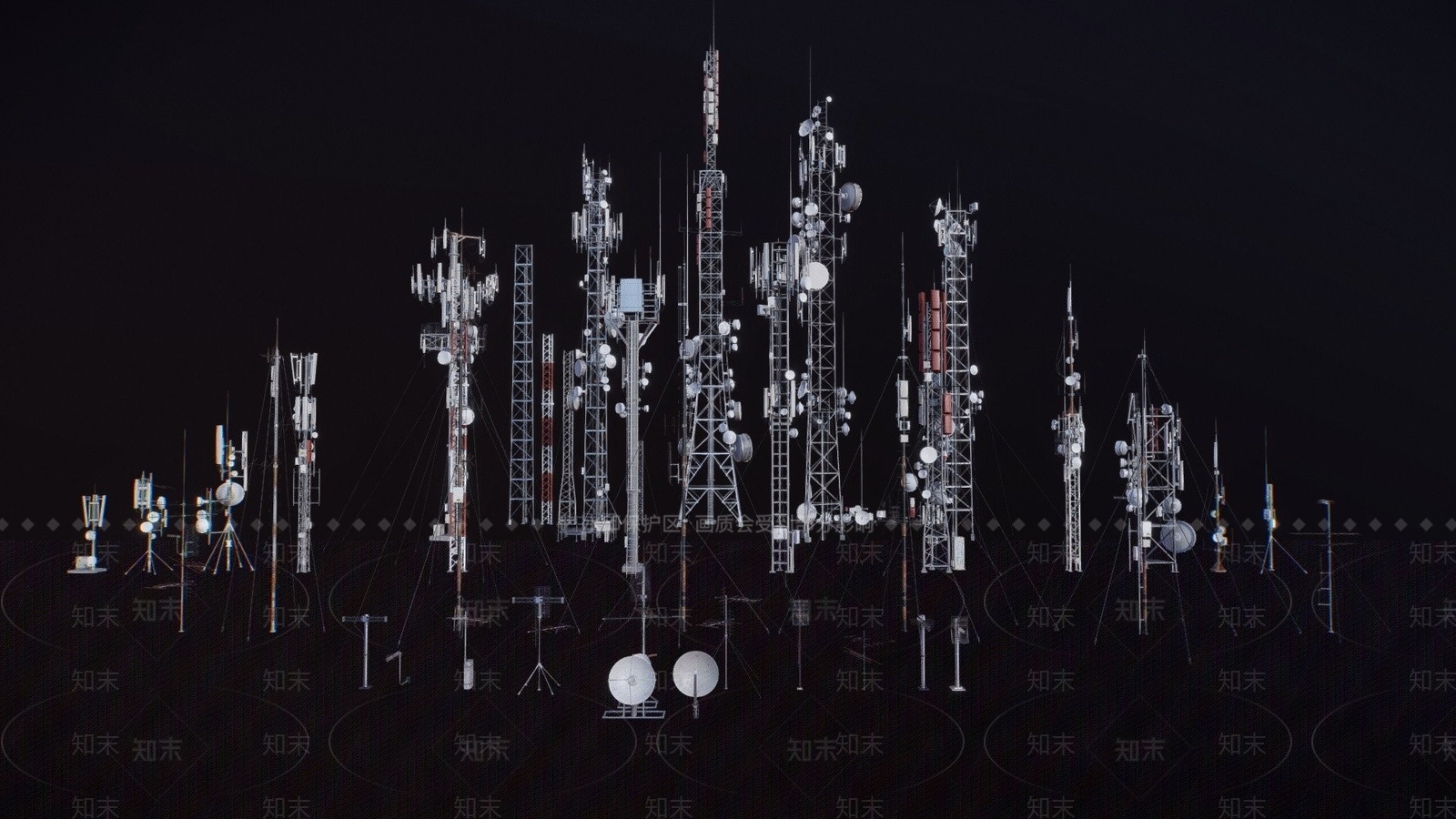 现代电塔3D模型下载【ID:1104611775】