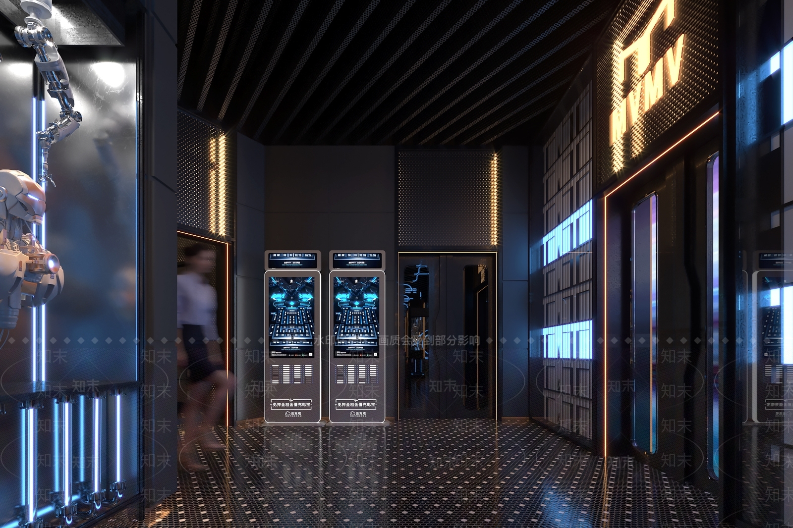 工业风酒吧3D模型下载【ID:1104618157】