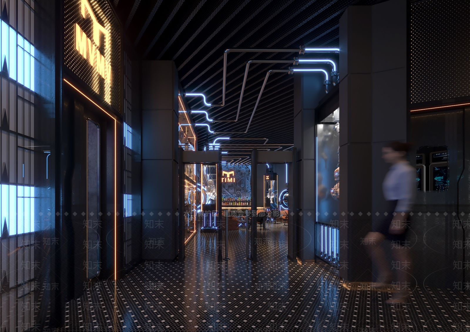 工业风酒吧3D模型下载【ID:1104618157】