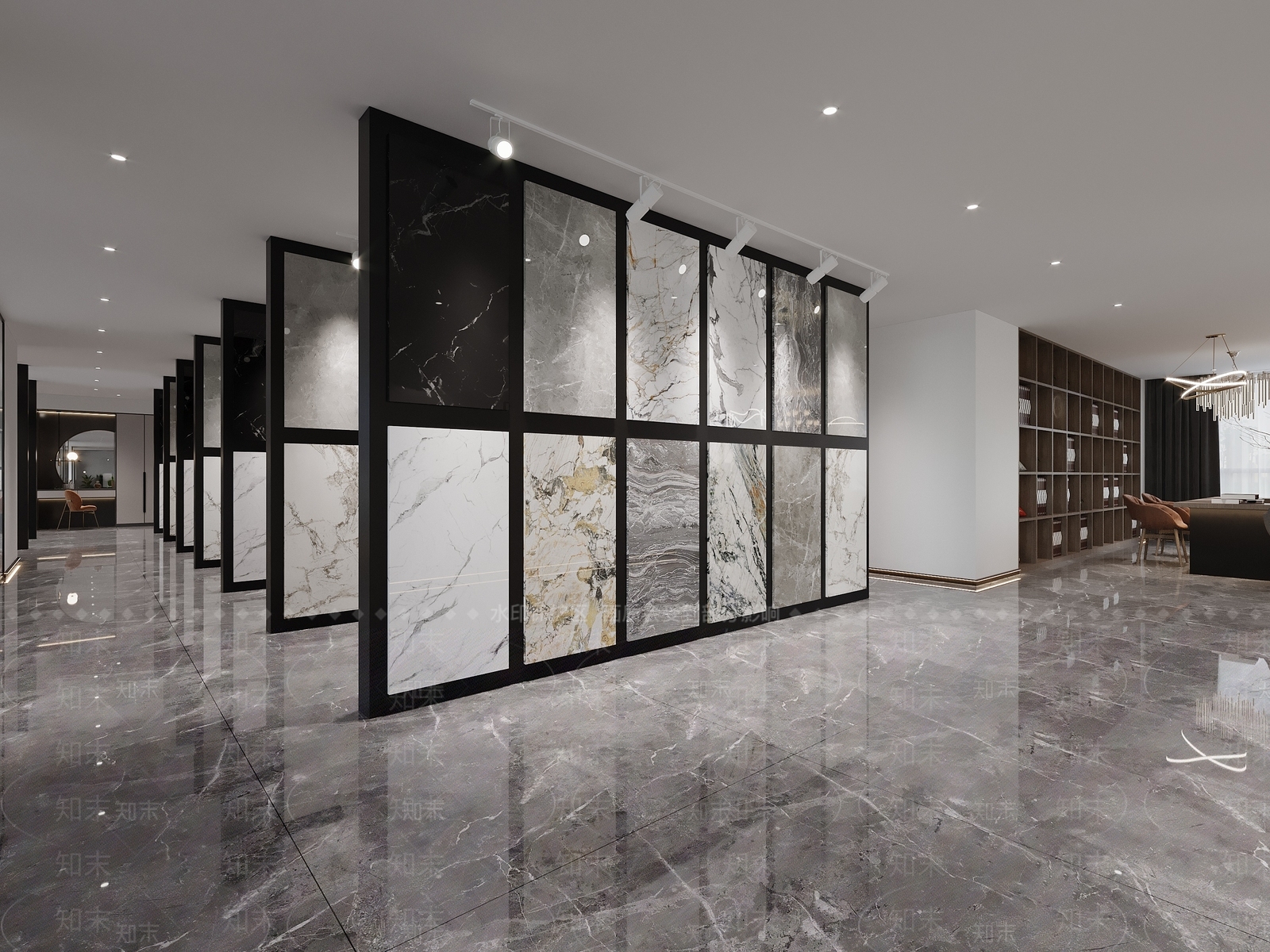 现代公司前台3D模型下载【ID:1104621389】