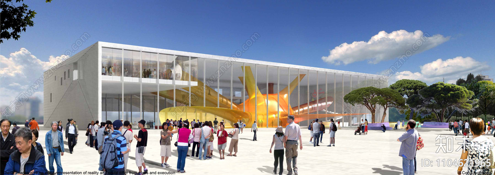 现代简约世博会比利时展览馆施工图施工图下载【ID:1104621965】