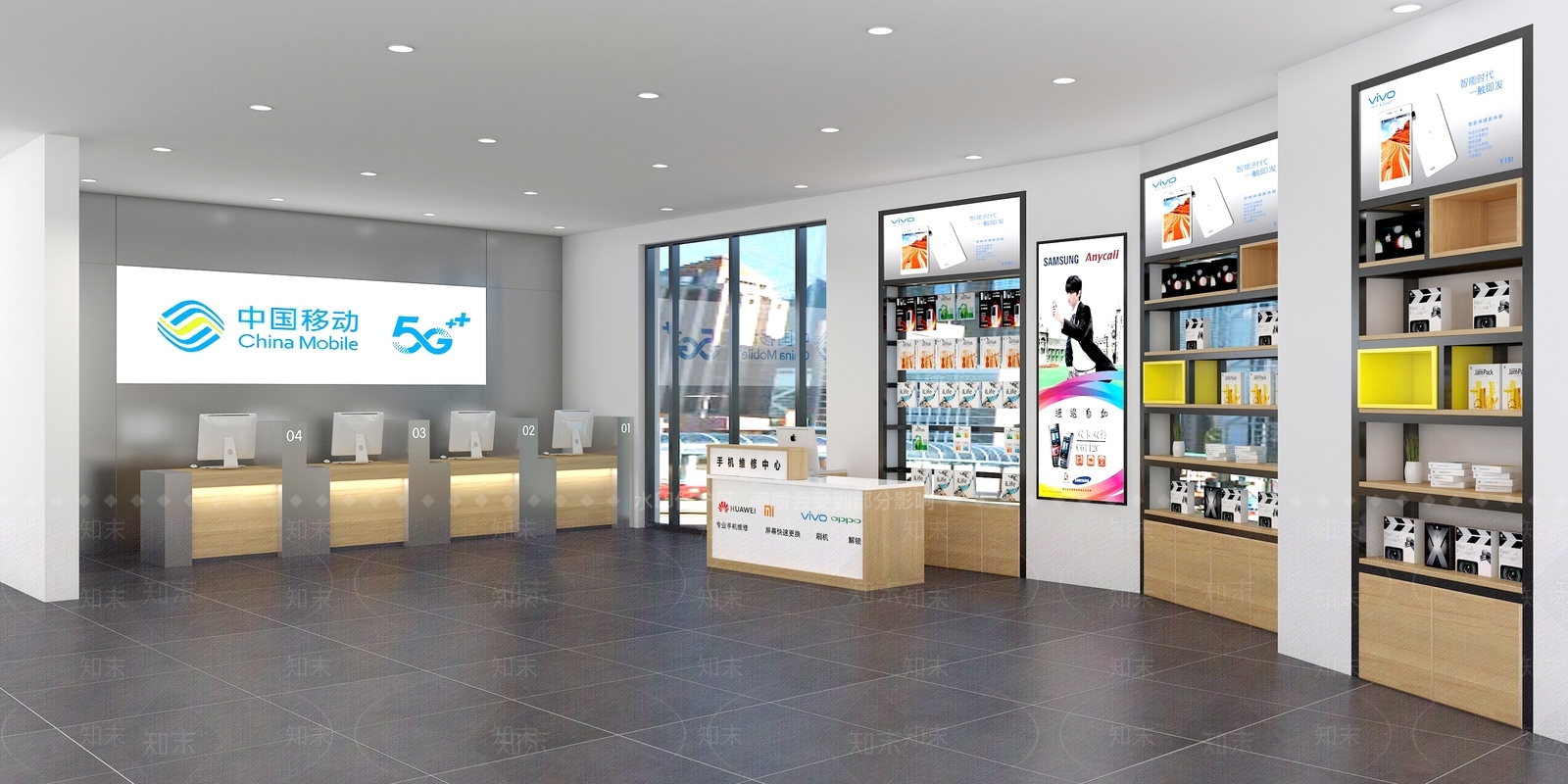 现代数码店3D模型下载【ID:1104627547】