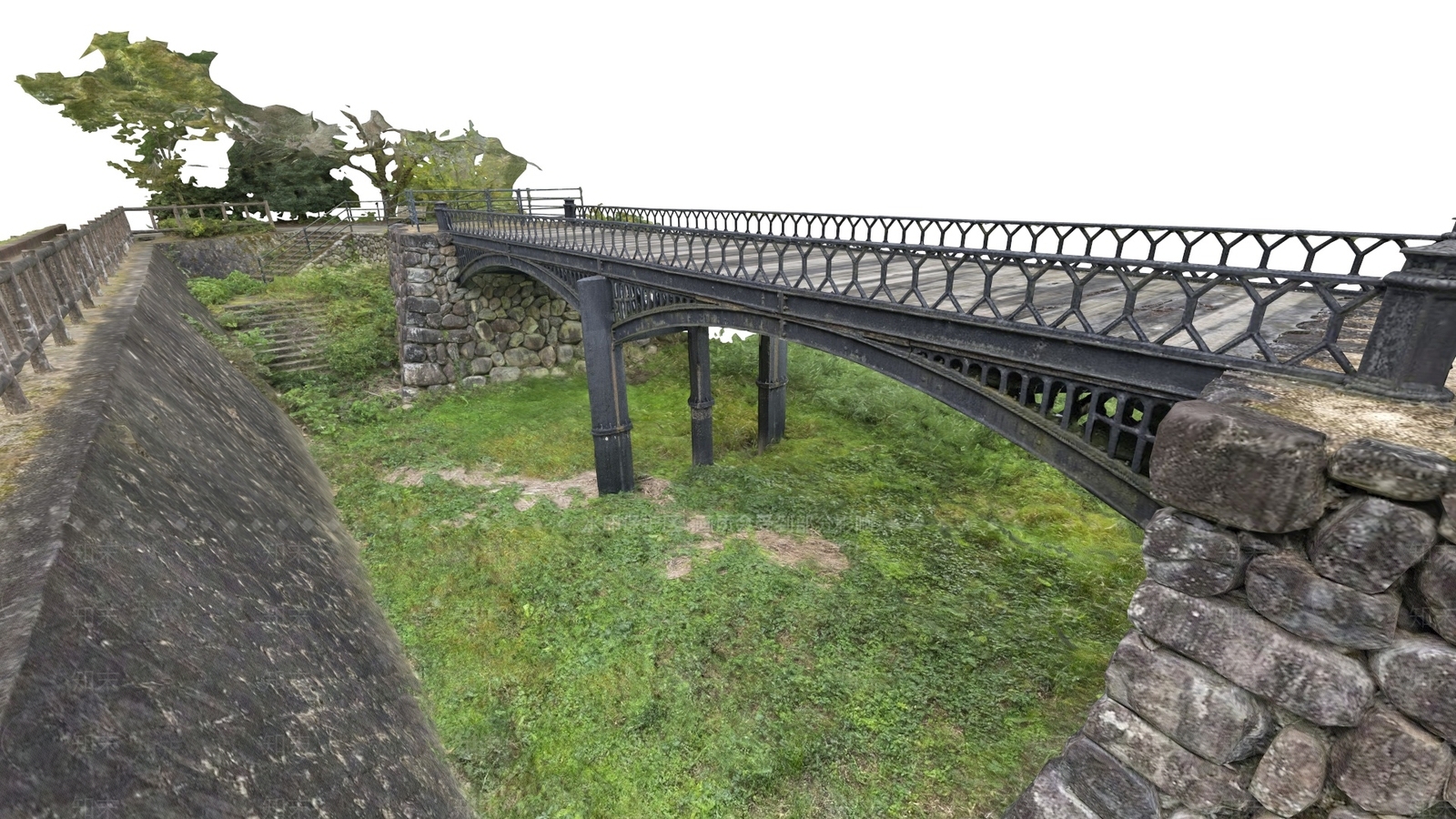 工业风钢铁桥3D模型下载【ID:1104629956】