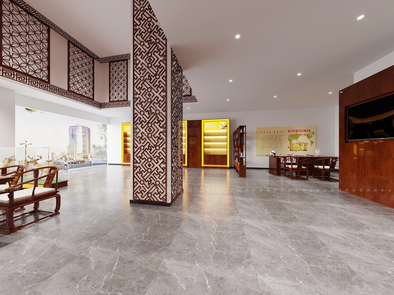新中式药店3D模型下载【ID:1104697379】