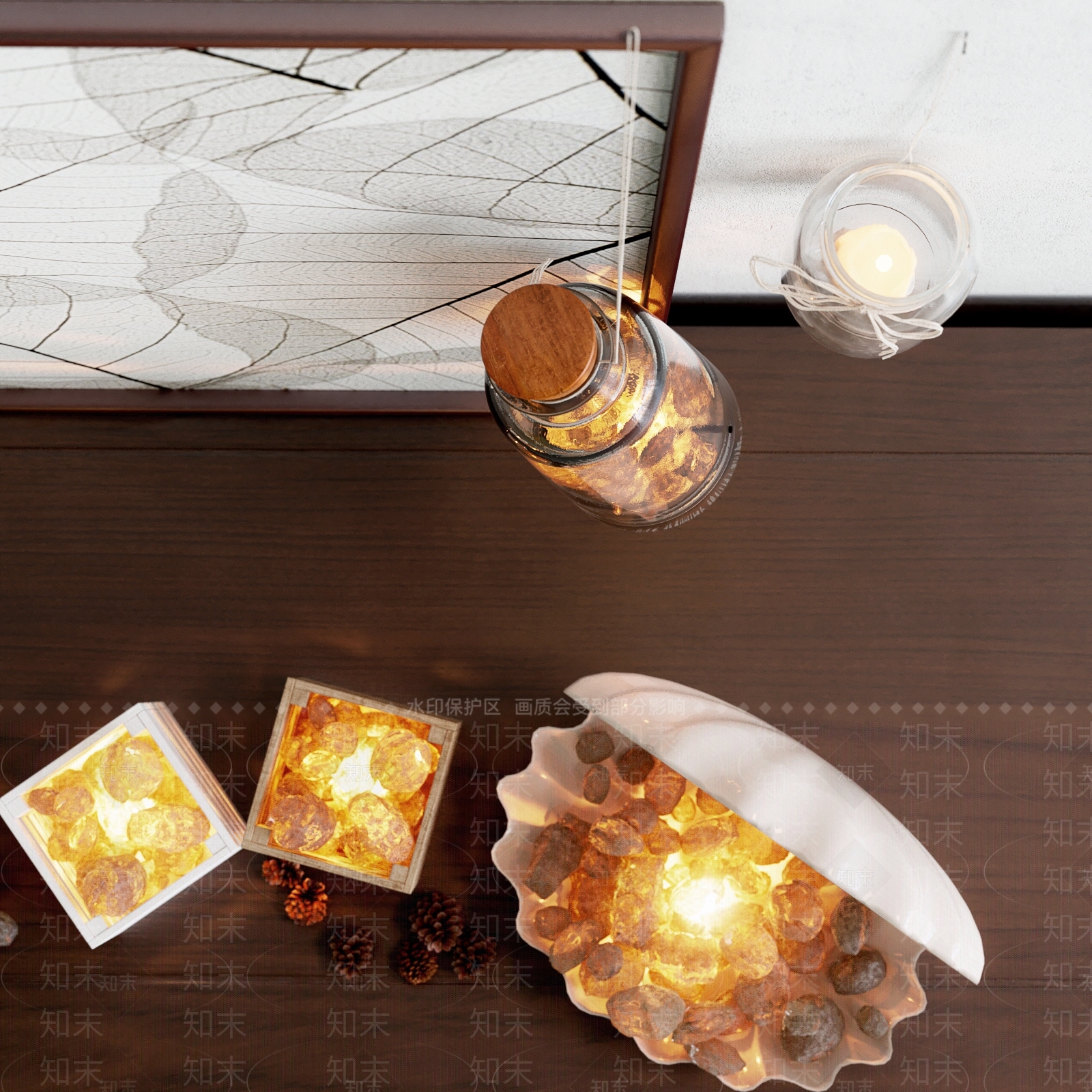 现代装饰灯3D模型下载【ID:1104642183】