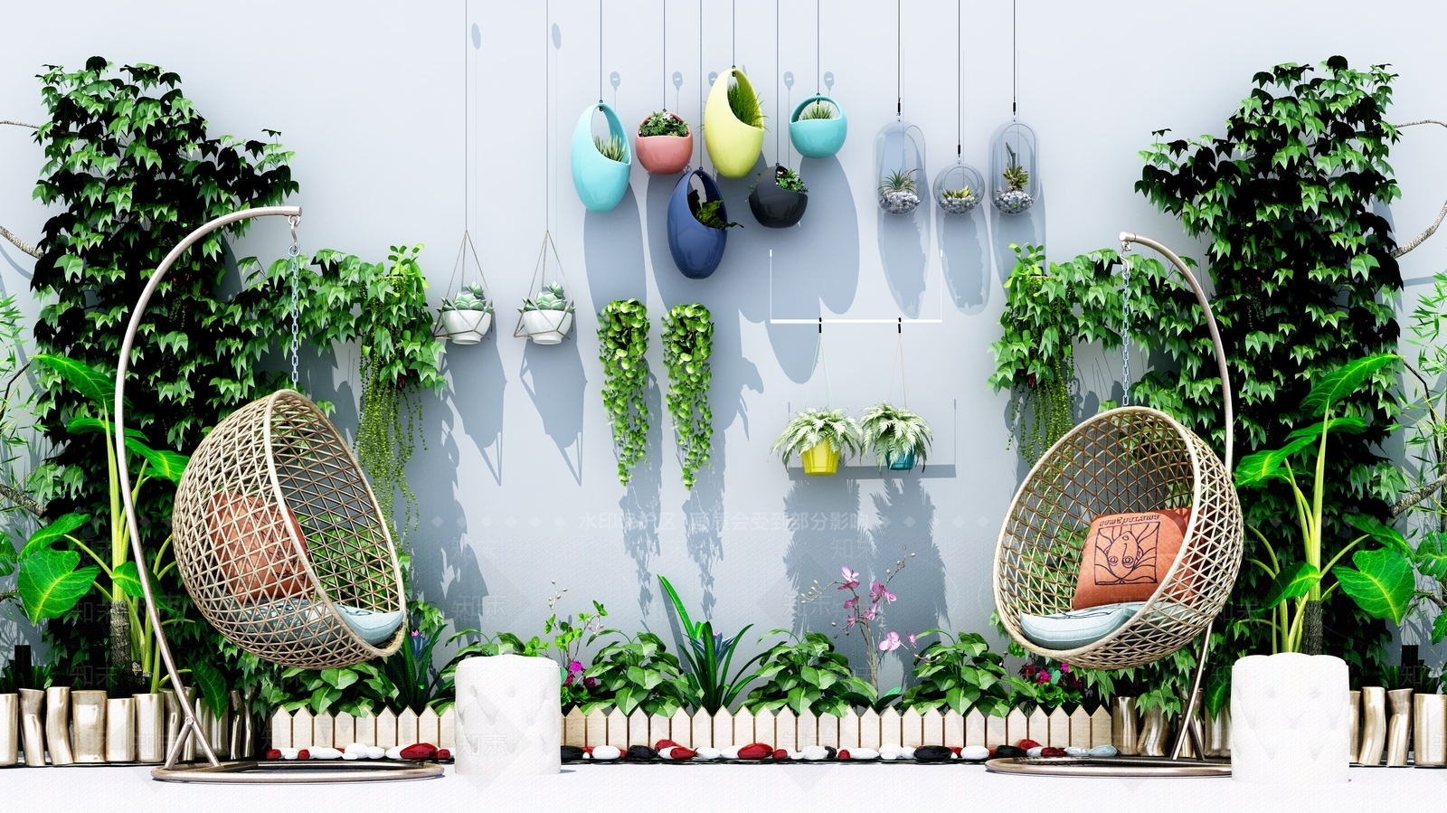 现代吊椅3D模型下载【ID:1104645135】