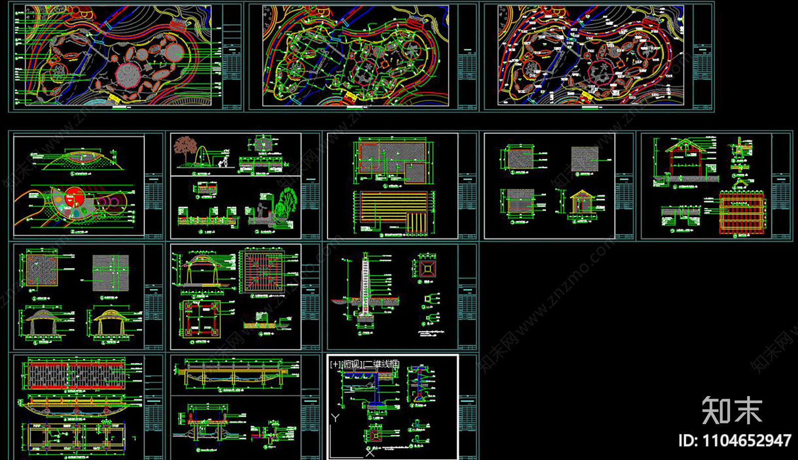 儿童铠甲城景观规划CAD施工图下载【ID:1104652947】