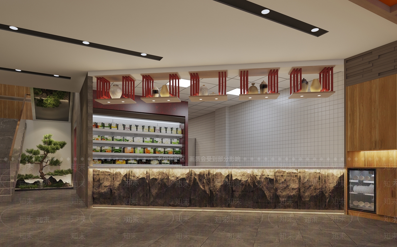 新中式火锅店3D模型下载【ID:1107583922】