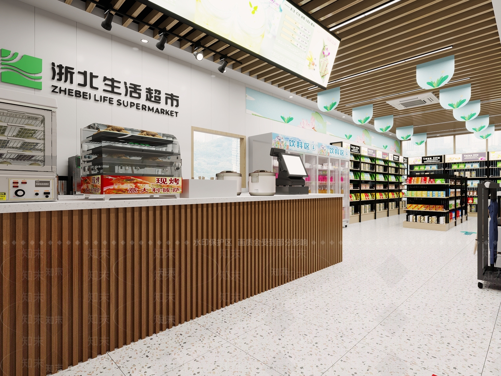 现代超市3D模型下载【ID:1104670275】