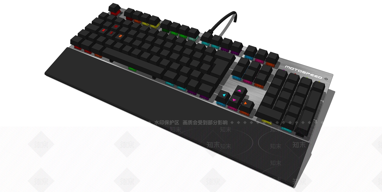 现代机械键盘SU模型下载【ID:1104670573】