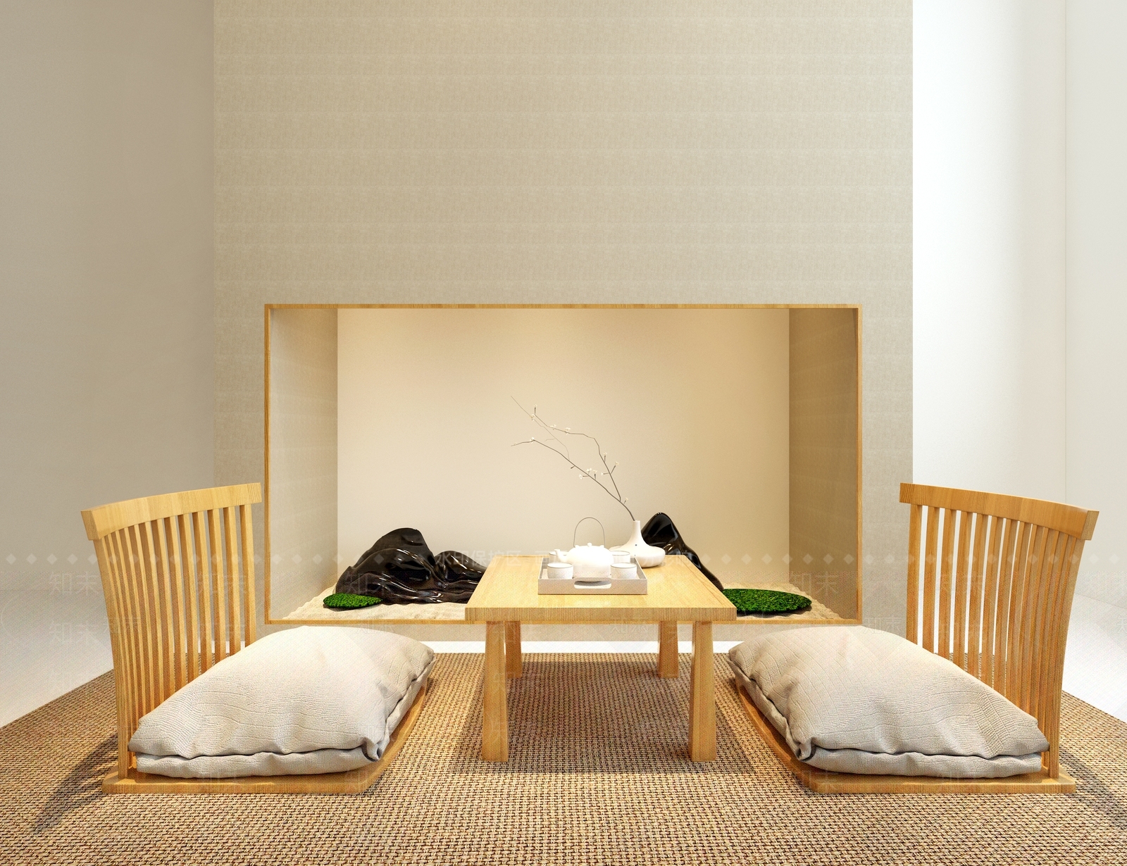 新中式休闲桌椅组合3D模型下载【ID:1104678494】