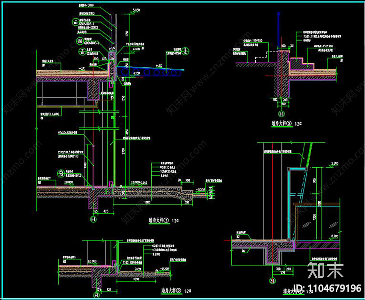 小茶室建筑CADcad施工图下载【ID:1104679196】