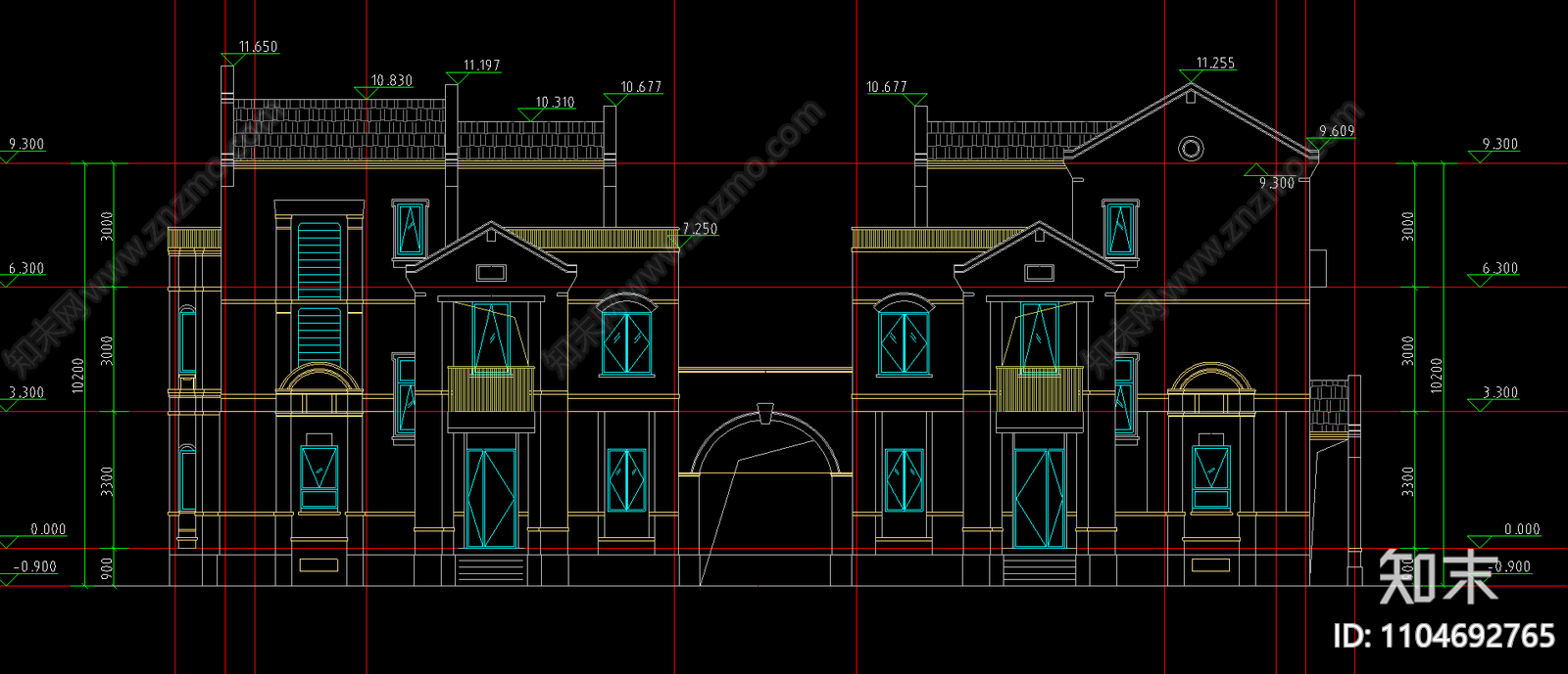 现代简约商业街施工图施工图下载【ID:1104692765】