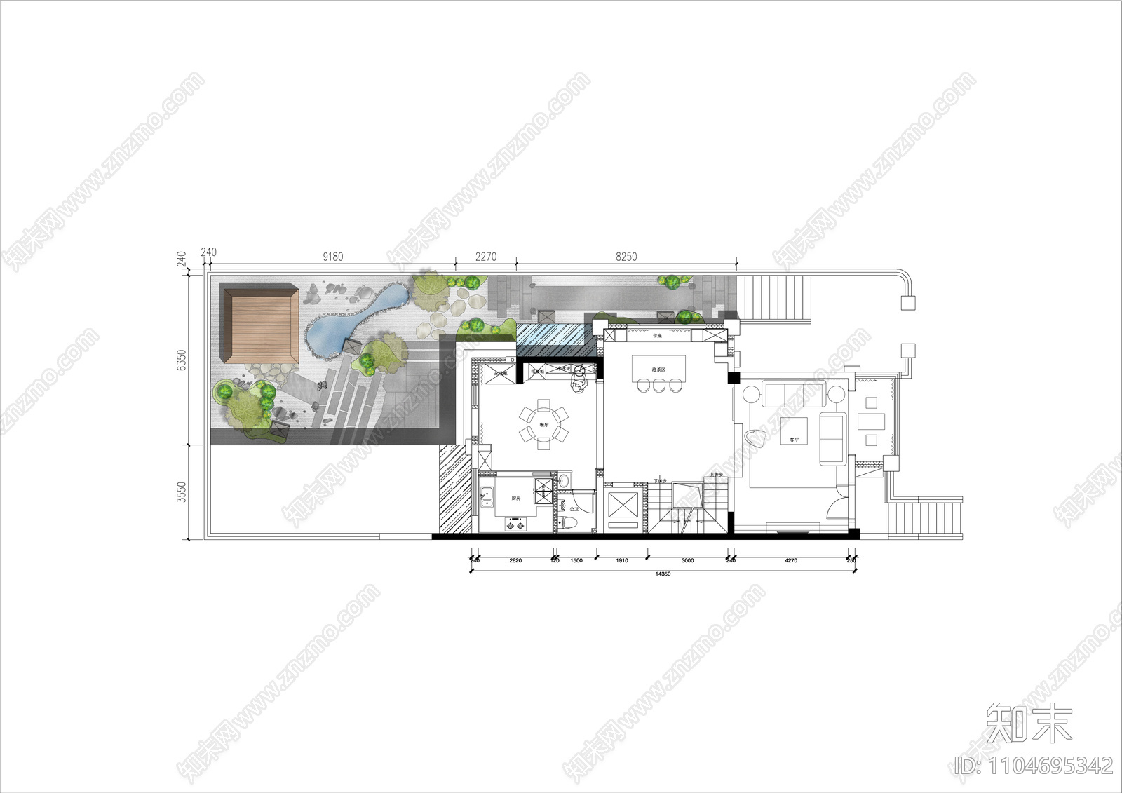 日式庭院景观施工图施工图下载【ID:1104695342】