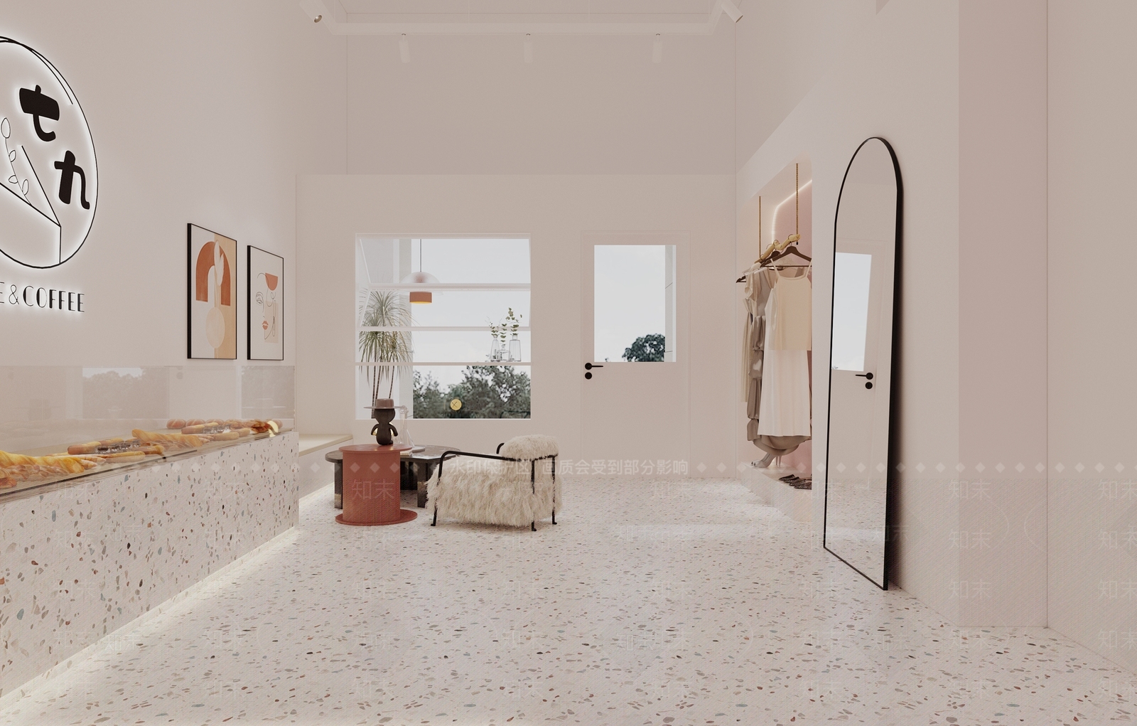 现代甜品面包店3D模型下载【ID:1104703003】