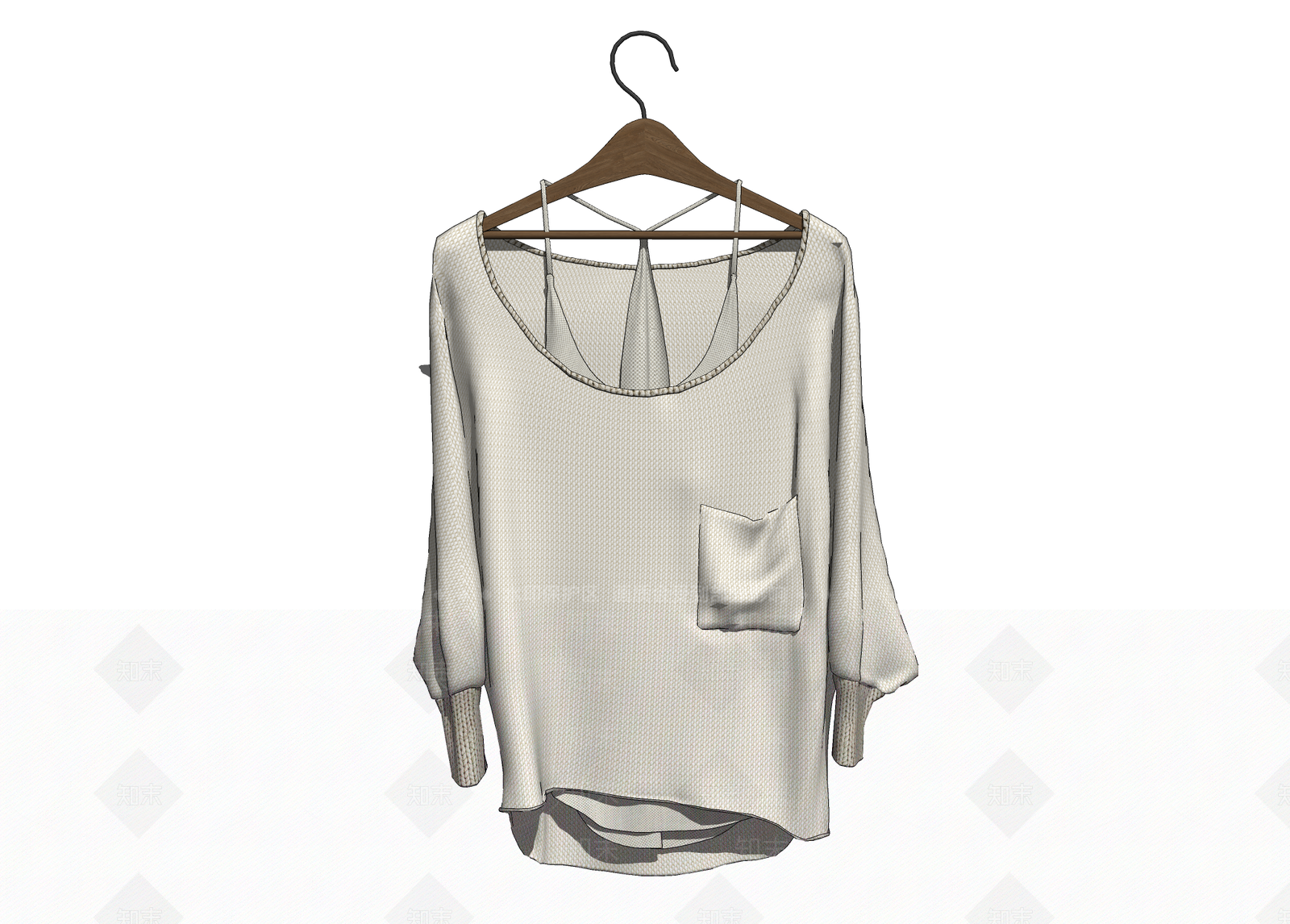 现代服装SU模型下载【ID:1104703426】