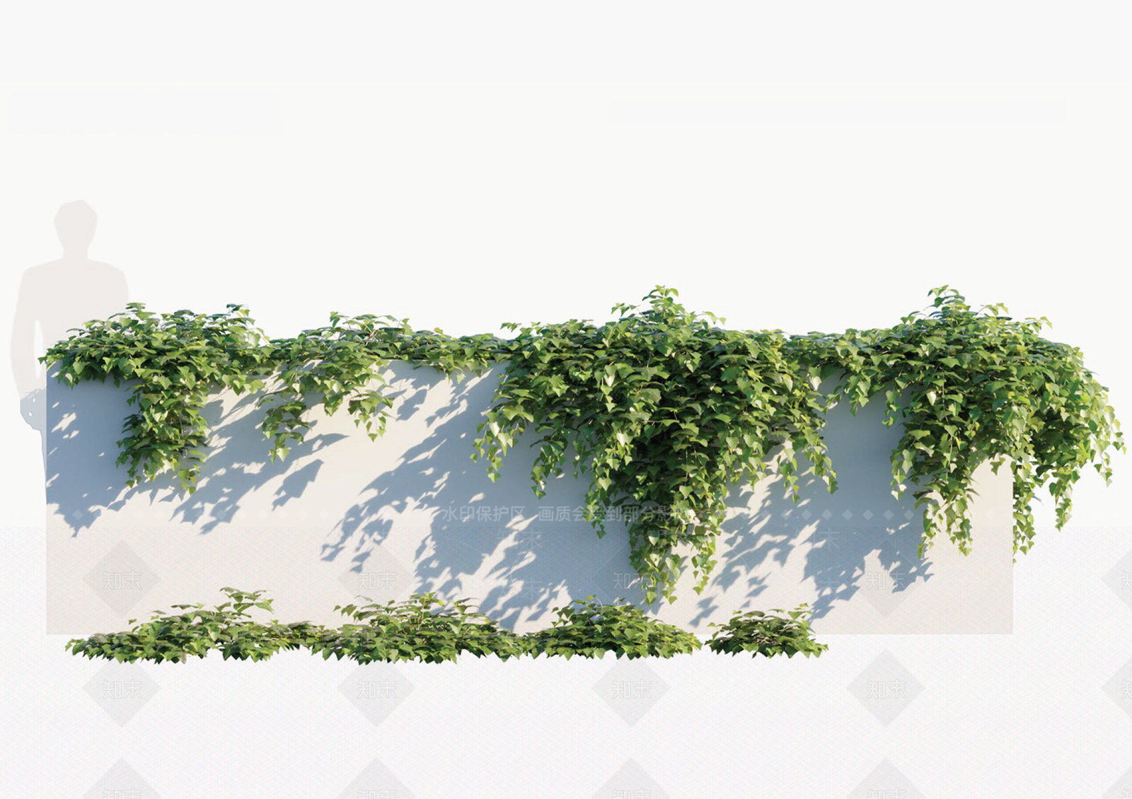现代绿植墙SU模型下载【ID:1104704730】