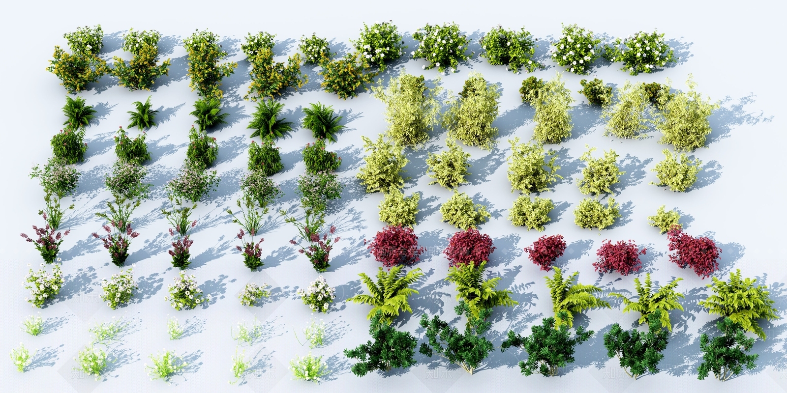 现代花草组合3D模型下载【ID:1104711807】