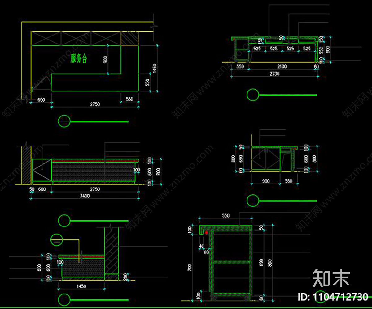 时尚超市CADcad施工图下载【ID:1104712730】