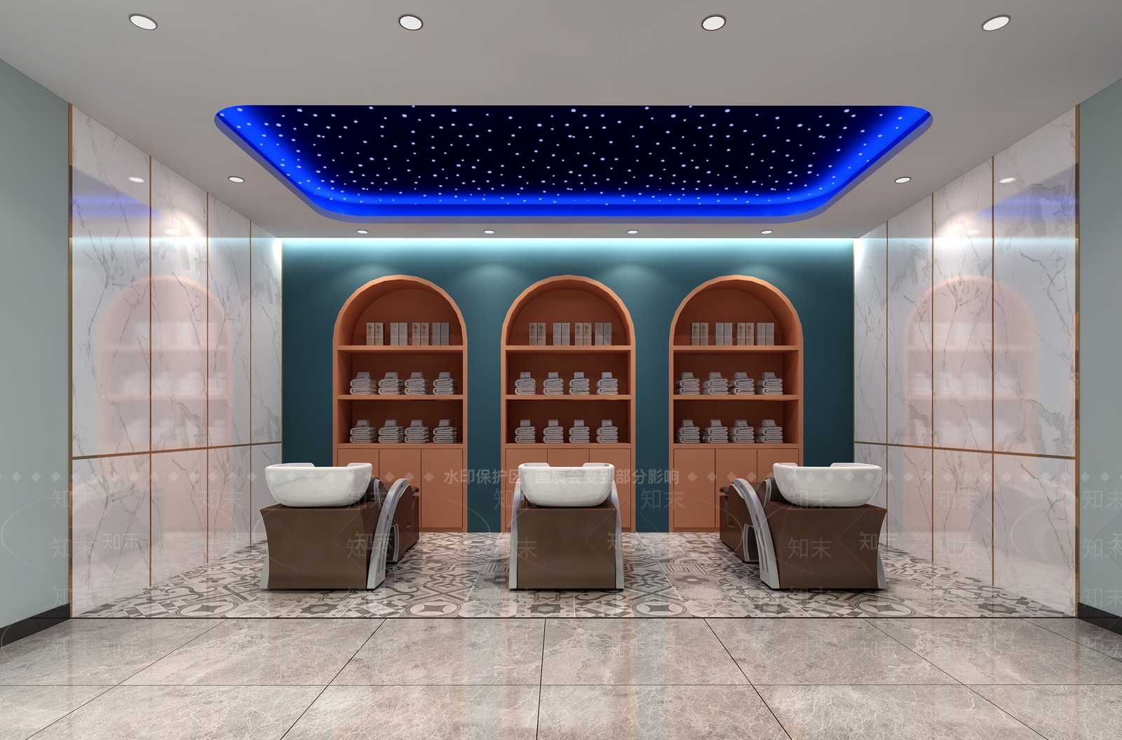 现代美发店3D模型下载【ID:1104717017】