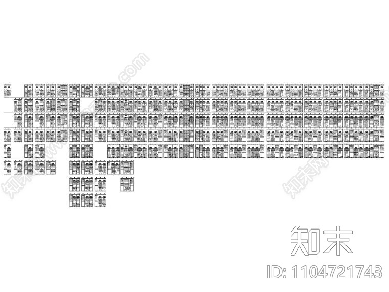 500款综合衣柜图例图集cad施工图下载【ID:1104721743】