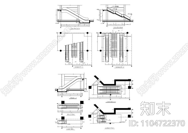 90套普通楼梯cad施工图下载【ID:1104722370】