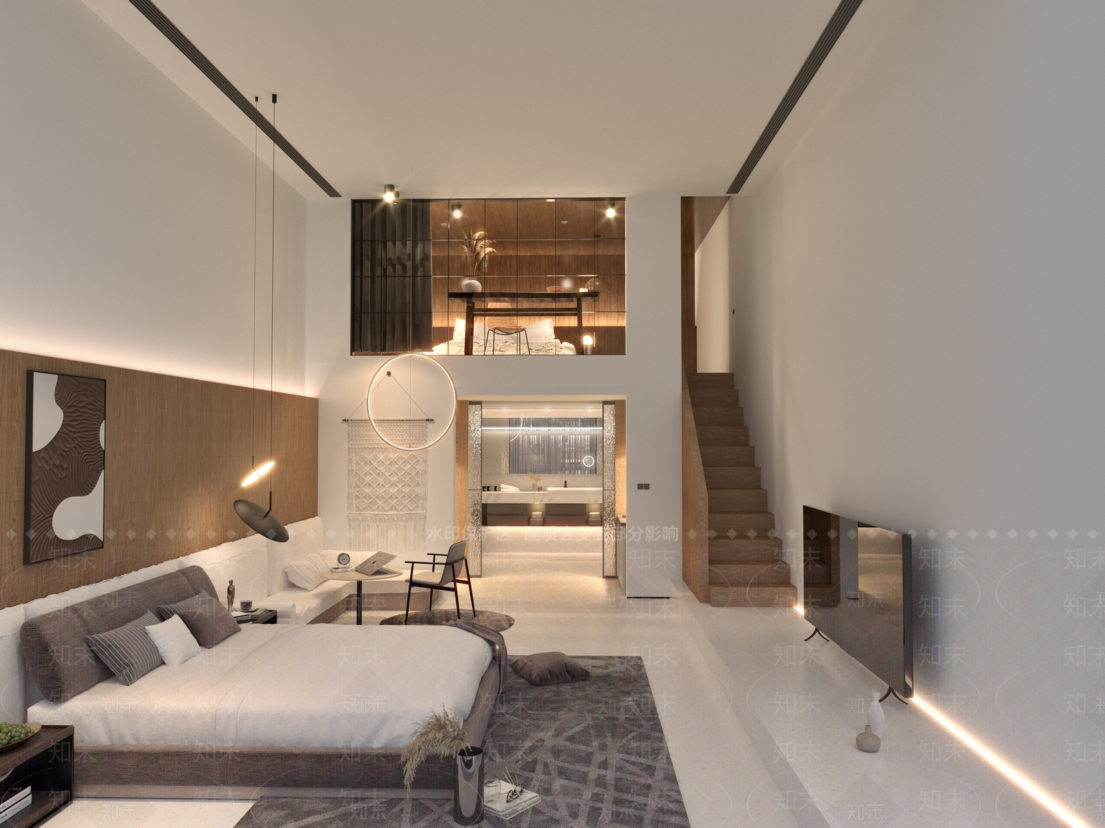 现代单身公寓3D模型下载【ID:1104736041】