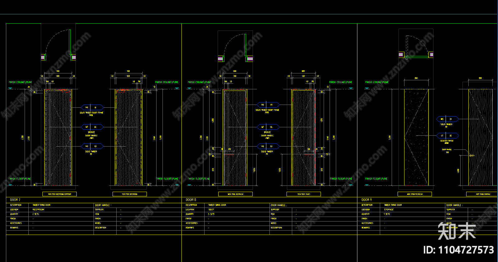 门窗大样施工图下载【ID:1104727573】