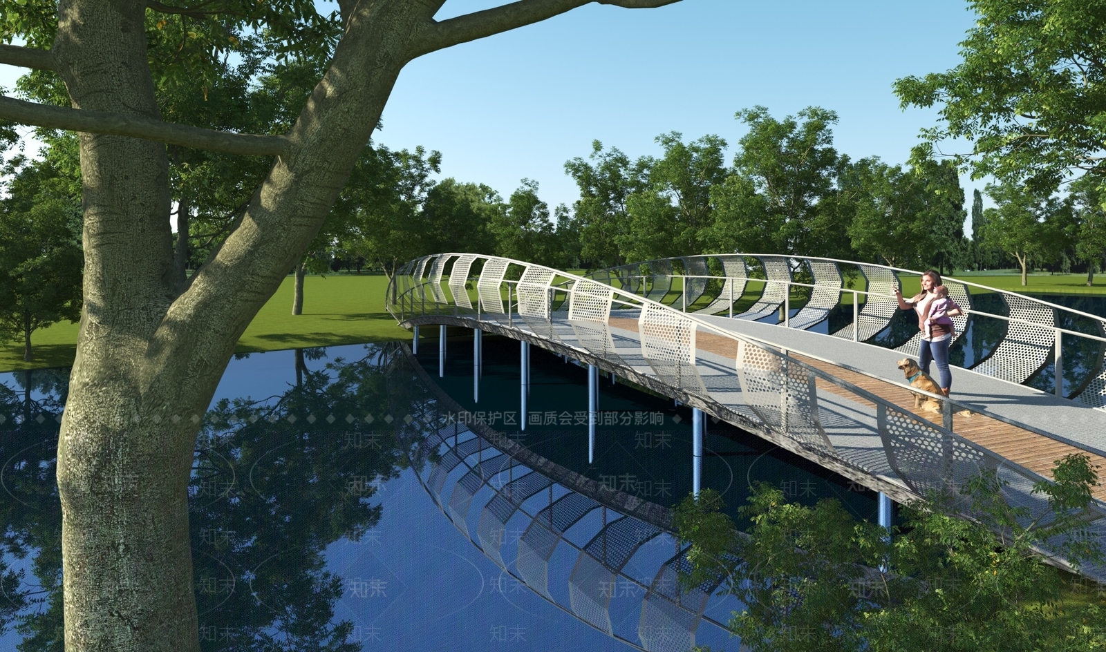 现代桥3D模型下载【ID:1104730031】