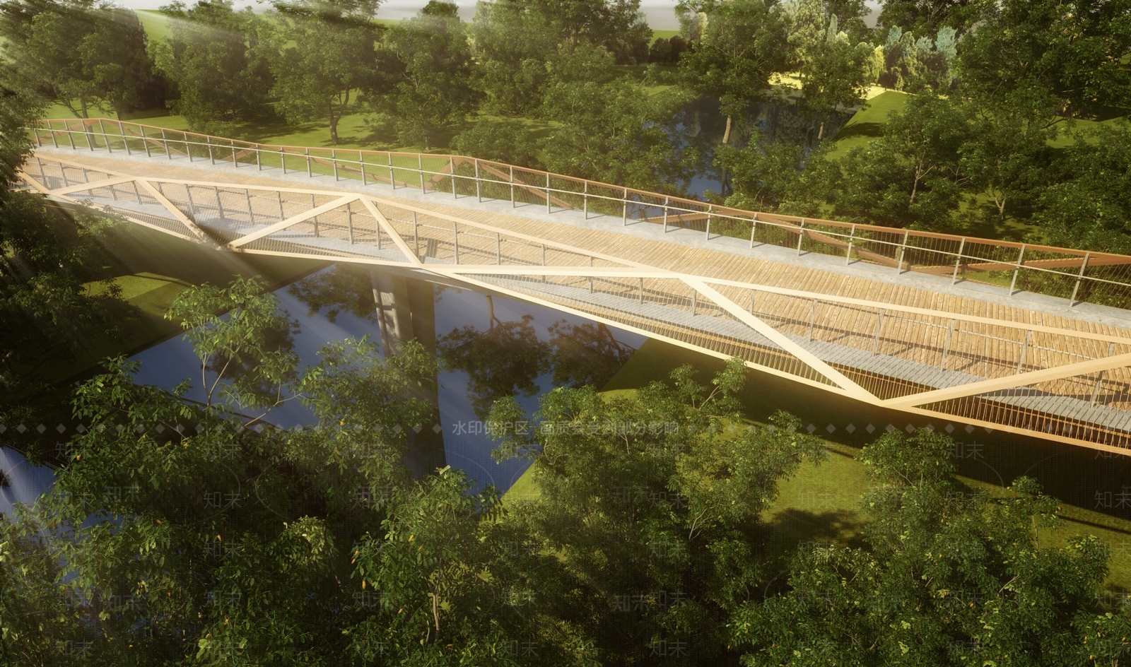 现代桥3D模型下载【ID:1104735366】