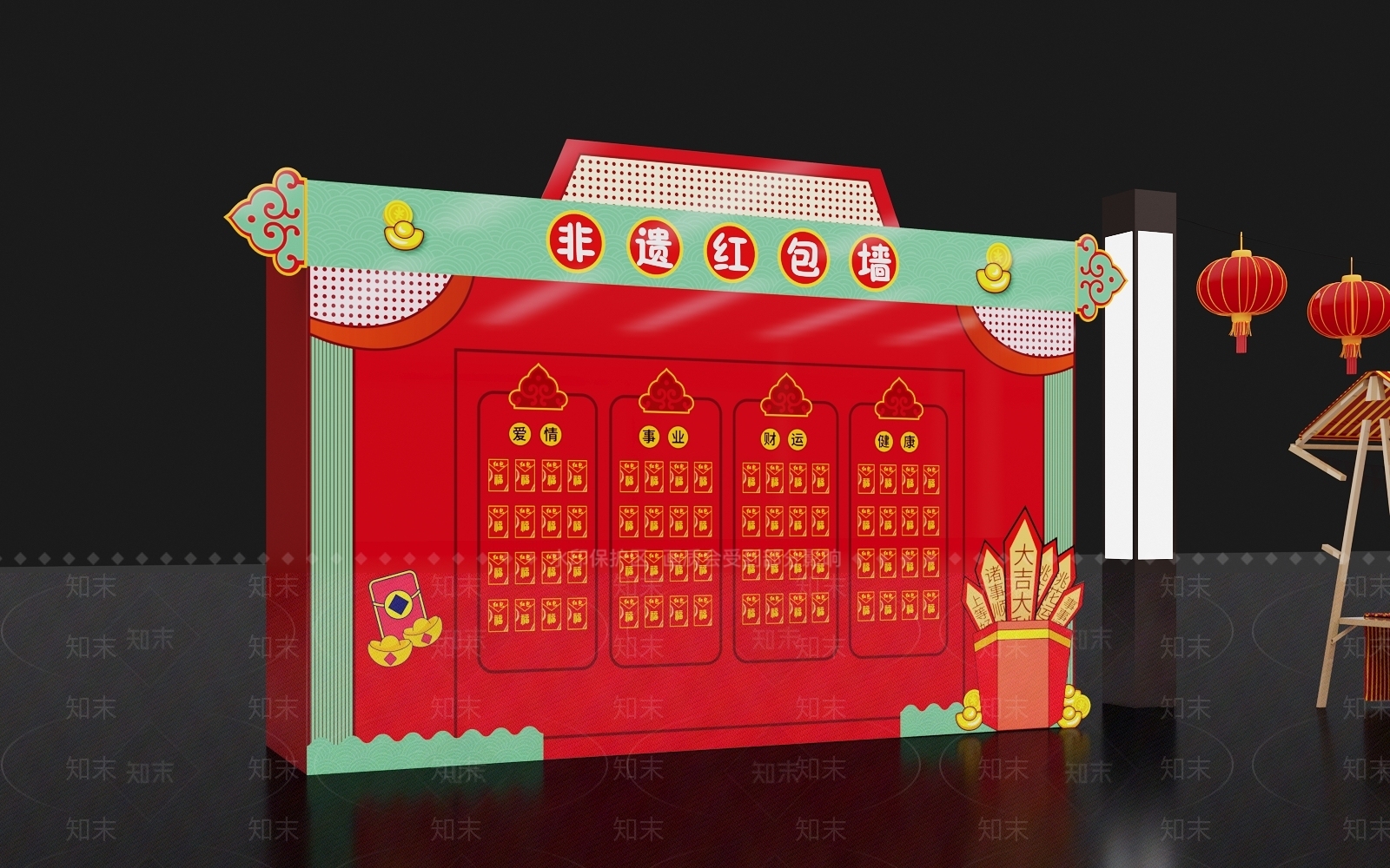 现代美陈3D模型下载【ID:1104736361】