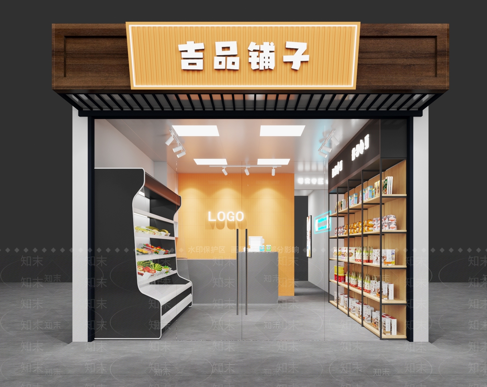 现代零食店3D模型下载【ID:1104738582】
