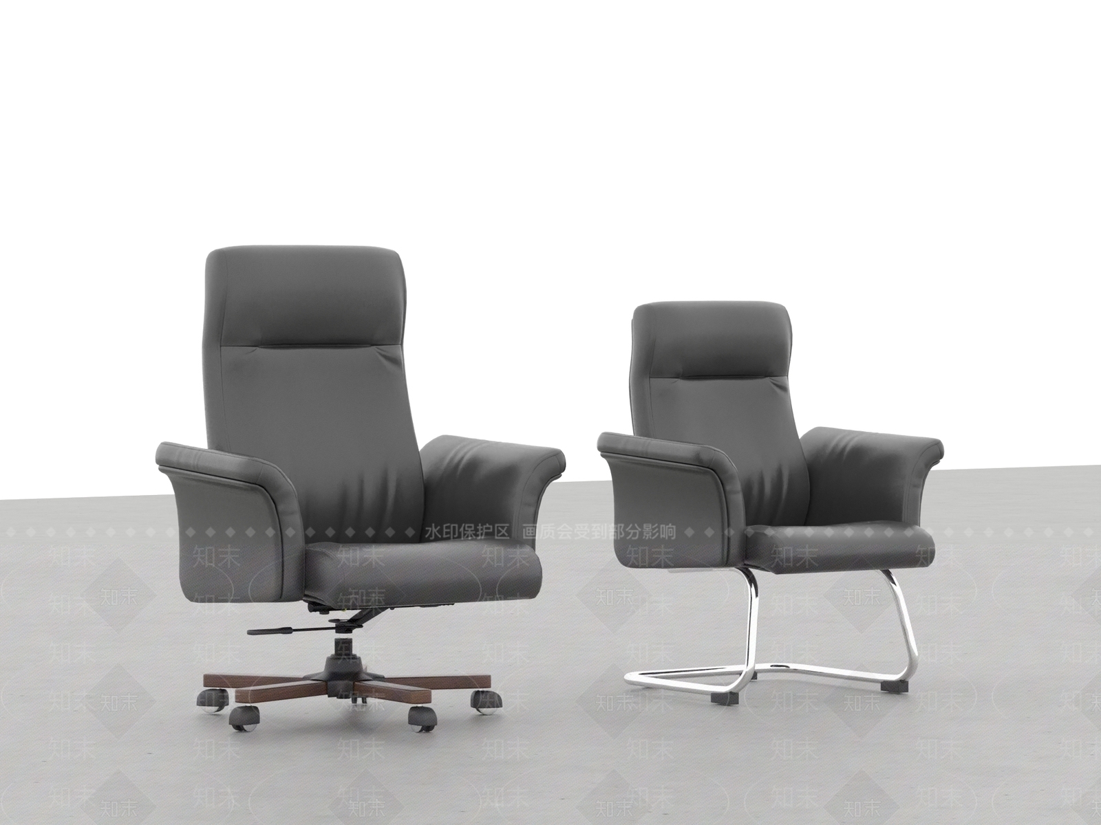 现代办公椅3D模型下载【ID:1104744987】