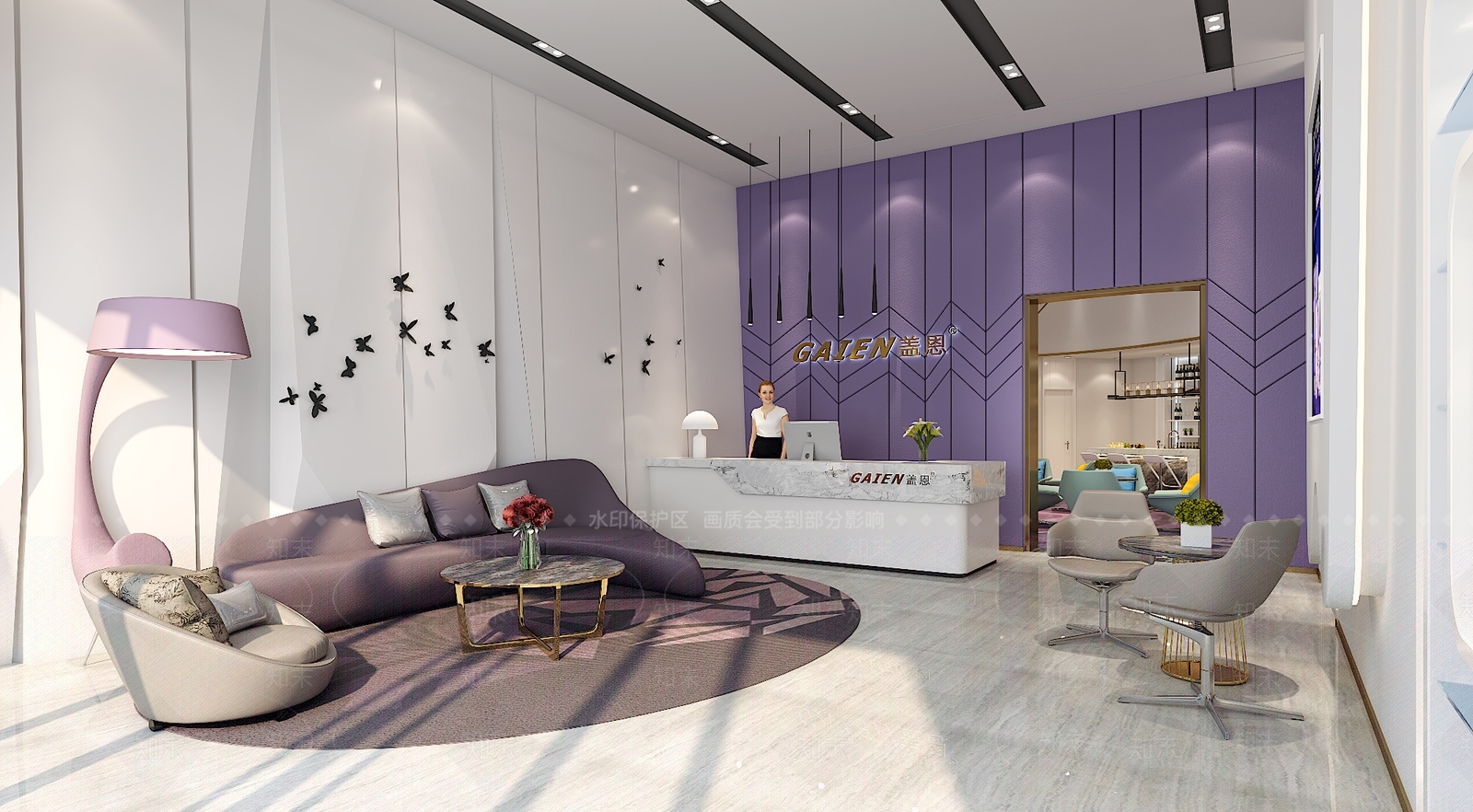 现代化妆品展厅3D模型下载【ID:1104782325】