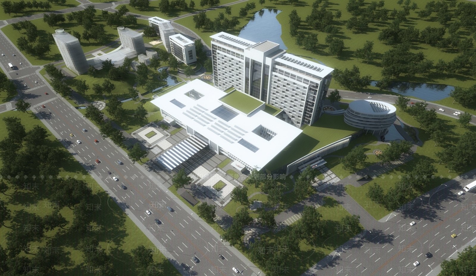 现代写字楼3D模型下载【ID:1104749688】