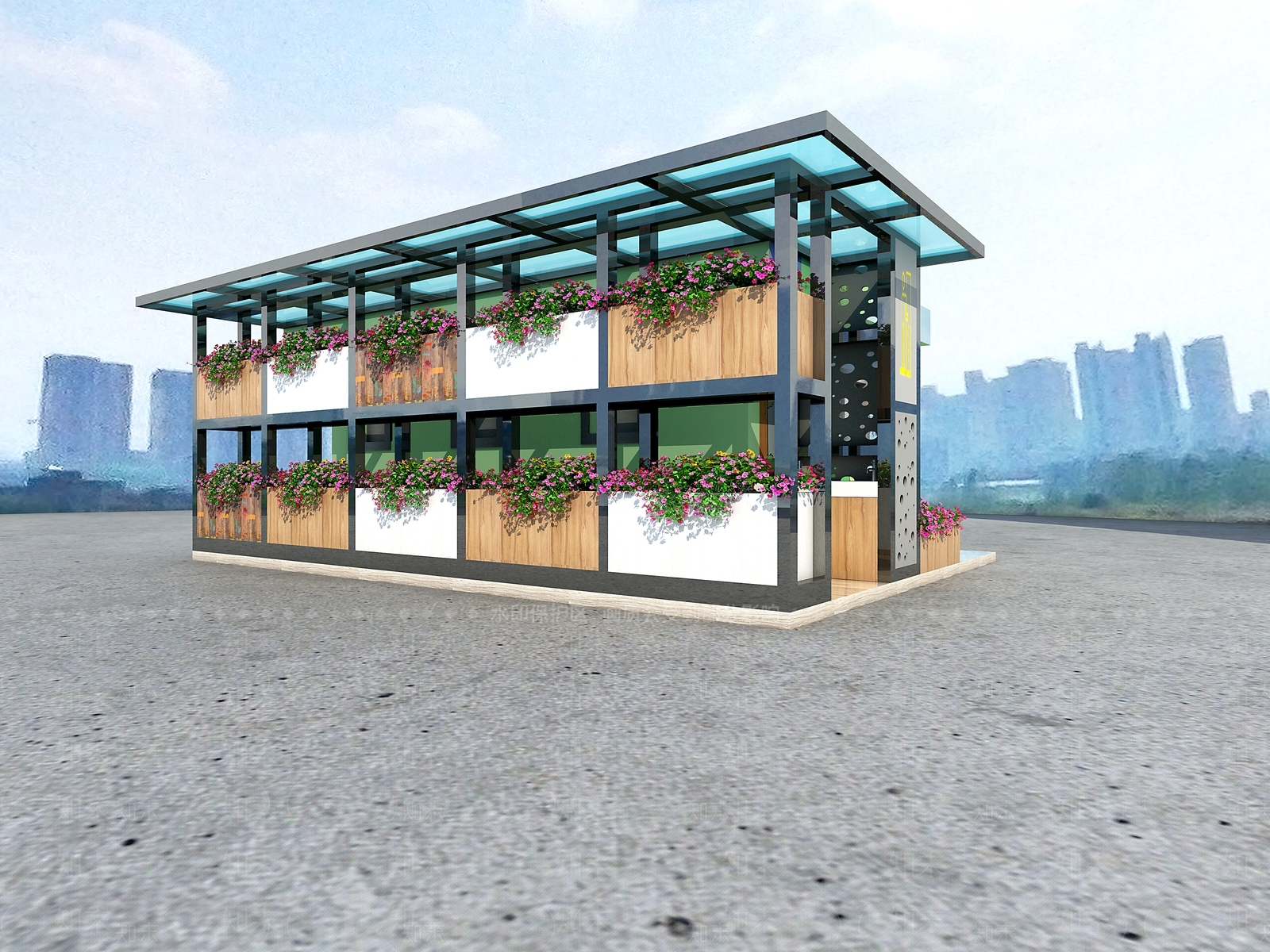 现代花店3D模型下载【ID:1104752629】