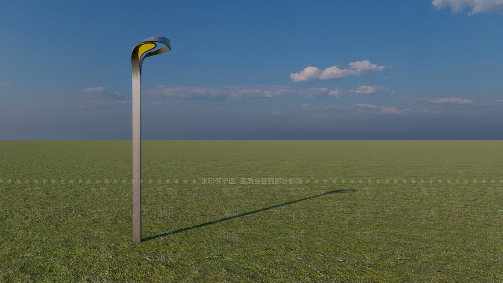 现代路灯SU模型下载【ID:1104753095】