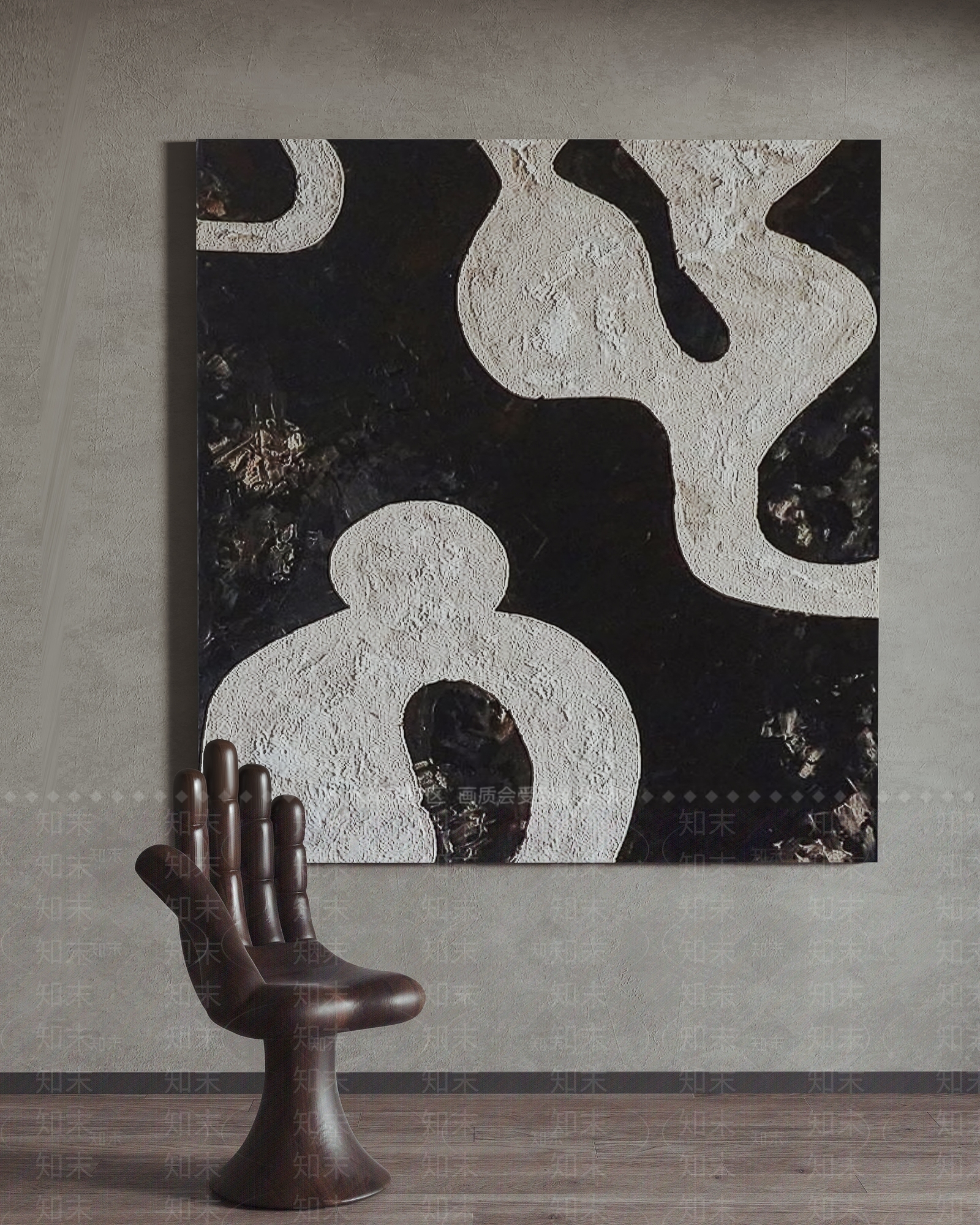 侘寂装饰画3d模型下载