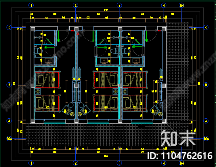 山涧酒店民宿施工图施工图下载【ID:1104762616】