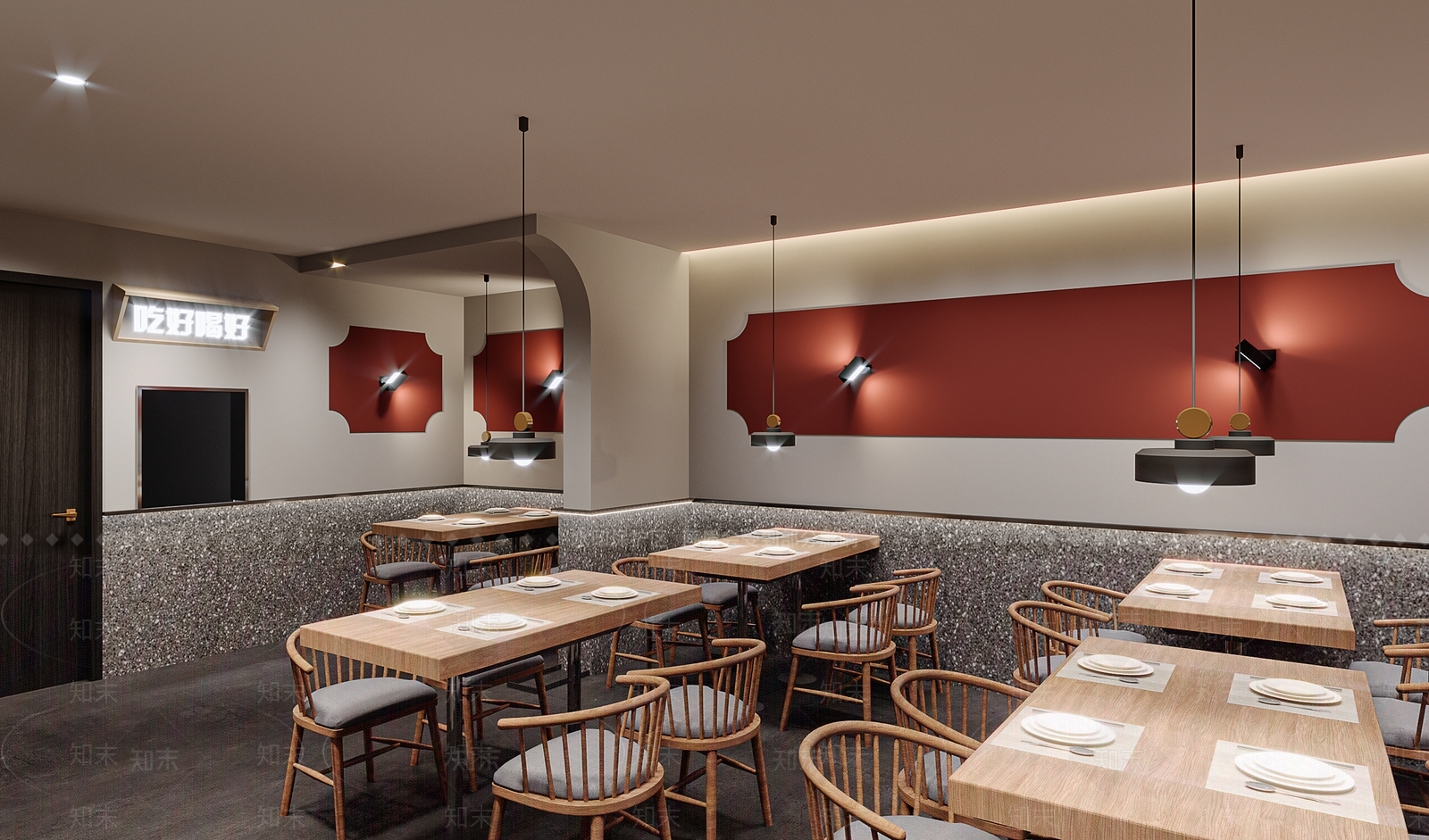 现代烧烤店3D模型下载【ID:1104765062】