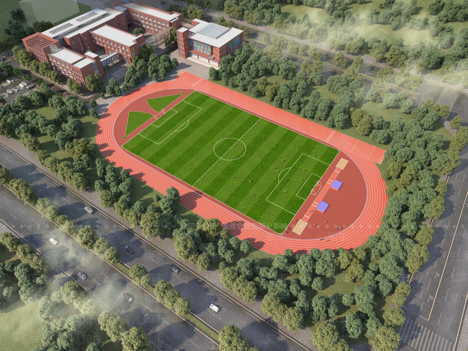 现代足球运动场3D模型下载【ID:1104768859】