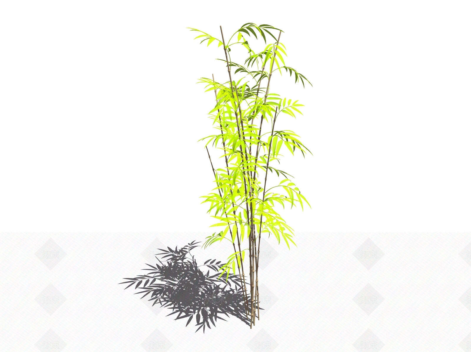 现代竹子SU模型下载【ID:1104771801】