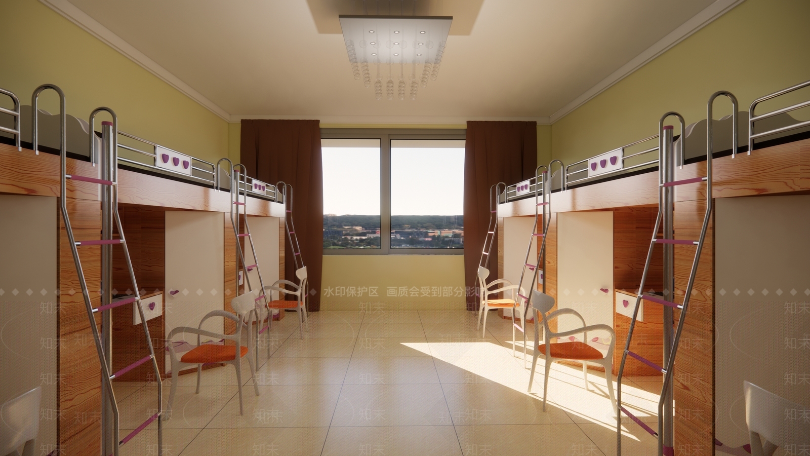 现代学校宿舍SU模型下载【ID:1104774256】