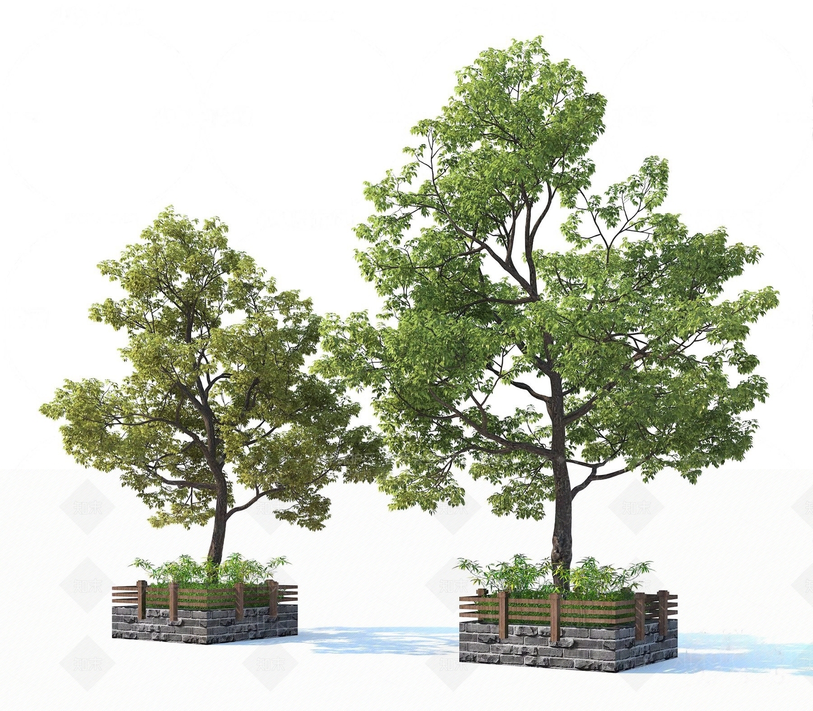 现代树池3D模型下载【ID:1104774936】