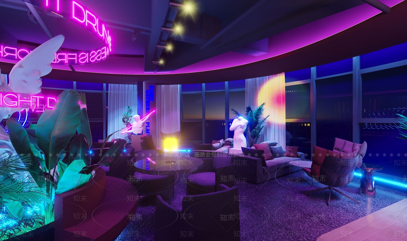 现代酒吧3D模型下载【ID:1104775313】